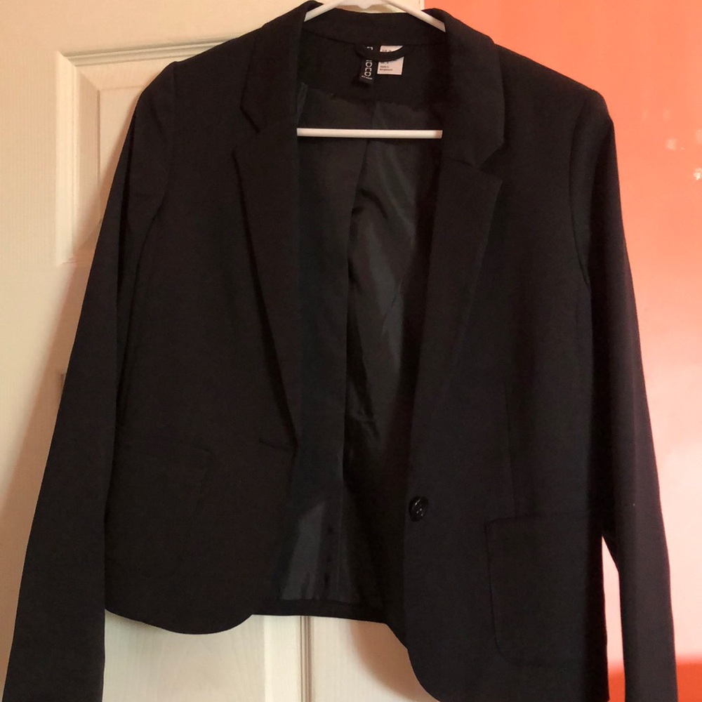 h&m short blazer